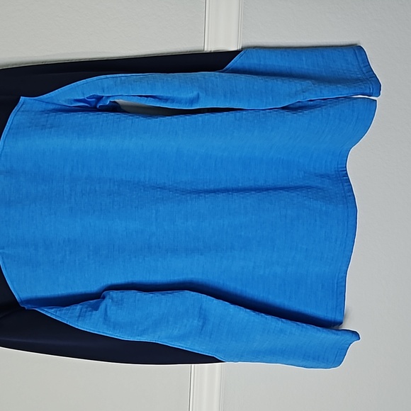 Under Armour Men's Coldgear Expanse Fitted Long Sleeve Sweater Blue L 1/4 Zip - Picture 8 of 9